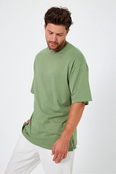 ALEXANDERGARDI Basic Oversize T-Shirt - Slit Detailed (UN-70418)