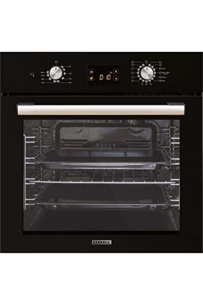 Luxell Black Lake Siyah Cam Ankastre Set