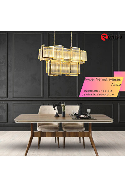 RONİSU AYDINLATMA Ayder Yemek Masası Avize