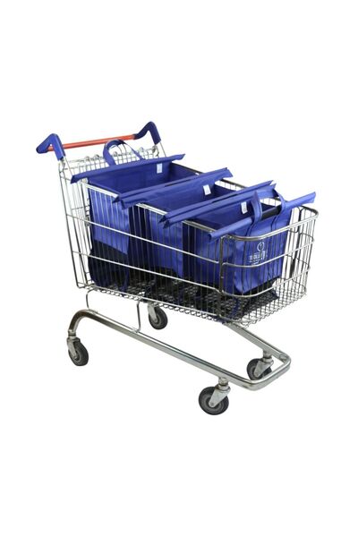 Trolley Bags Alışveriş Çantası-fileli 3'lü Set