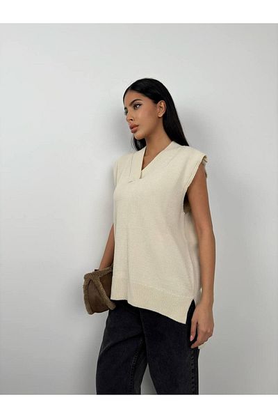 LB Laluna Butik Γυναικείο πουλόβερ με λαιμόκοψη V