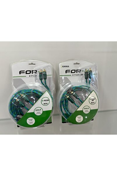 FORAY For-XX X-1122G Profesyonel Oto Teyp Rca Kablosu