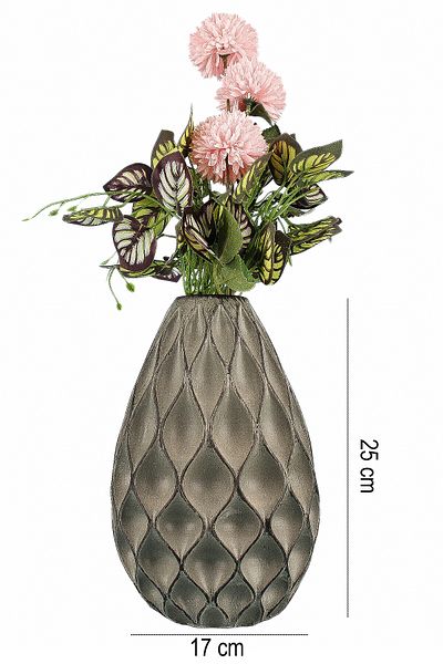 Hmydesign Ceramic Vase - Gray, Handmade, Attractive