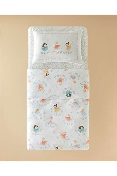 English Home طقم لحاف أطفال من القطن الوردي - Little Ballerinas