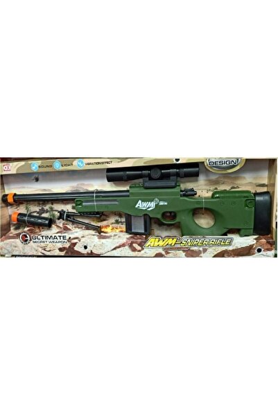 Mega Oyuncak Pubg Awm Sniper Rıfle Işıklı Sesli 69 Cm Dürbünlü Tüfek