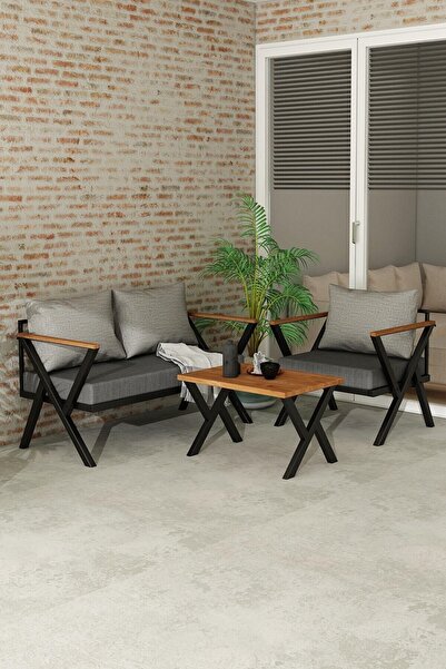 Woodesk Begonvil Bahçe Takımı 2+1+sehpa