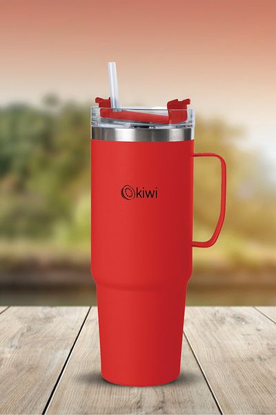Kiwi Kt-8659 Thermos Cup with Straw 0.9 Lt
