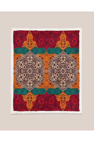 YORKADESIGN Sherpa Patterned Thick Tv Blanket