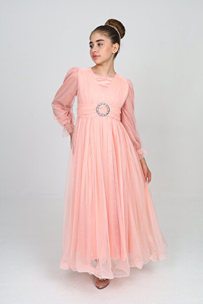 Asortix Μακρύ βραδινό φόρεμα για κορίτσια Hijab