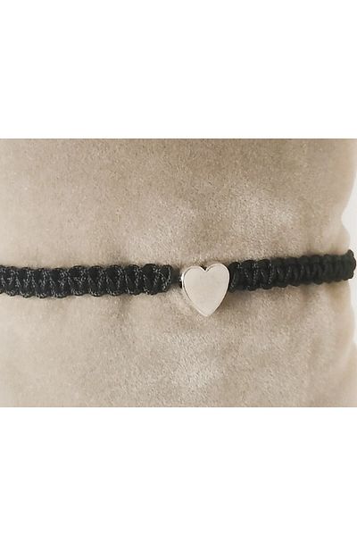 Qirpi Unisex Heart Bracelet Macrame Knitted Rope Bracelet