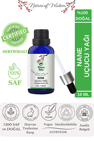 Hikona Heka Nane Uçucu Yağı (PEPPERMİNT ESSENTİAL OİL) %100 Saf Ve Doğal 10 ml