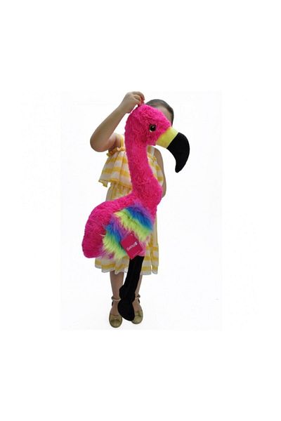TOPROCKSTORE 80 cm Giant Flamingo Plush Toy - Sleeping Companion