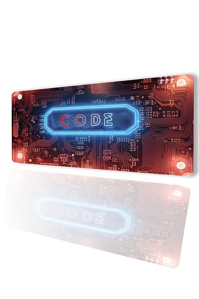 SonicTouch UltraGrand Code Seamless Circuit Board - 40x90cm Gaming Gamer Desktop Keyboard Mouse Pad