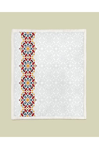 YORKADESIGN Sherpa Patterned Thick Tv Blanket
