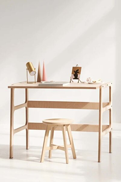 Woodesk Gordion Ahşap Çalışma Masası 100x60 Natural Renk Cpt4625-100