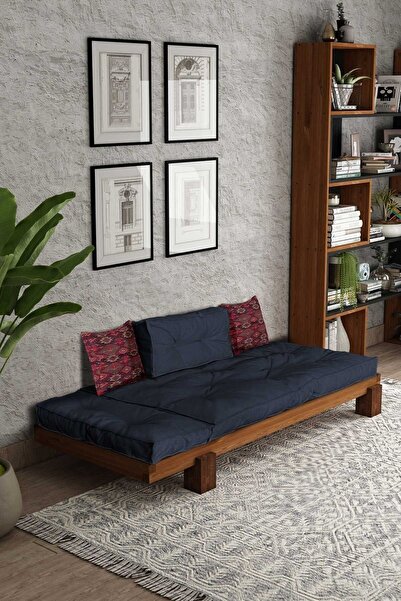 Woodesk Arin Masif Tik-lacivert Renk Sedir Cpt8378-200