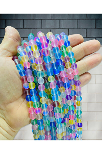 Flea Market 40 bucăți de mărgele de sticlă termică de cuarț de 8 mm
