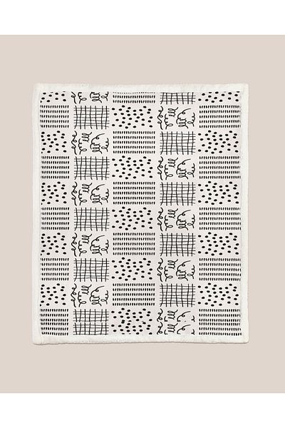 YORKADESIGN Sherpa Patterned Thick Tv Blanket