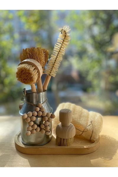 PITRAK Store Plastic-Free Decorative Kitchen Cleaning Set