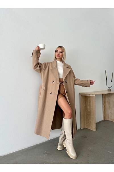 Fashionbox Premium Ποιότητα - oversized Κασμίρ Παλτό