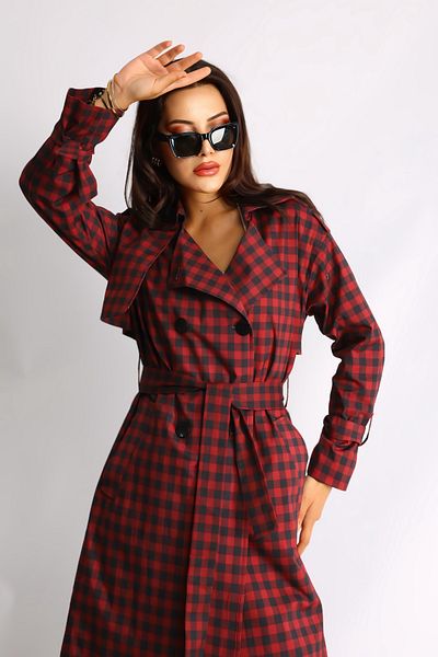 Heggo Oversize Women's Trench Coat - Design