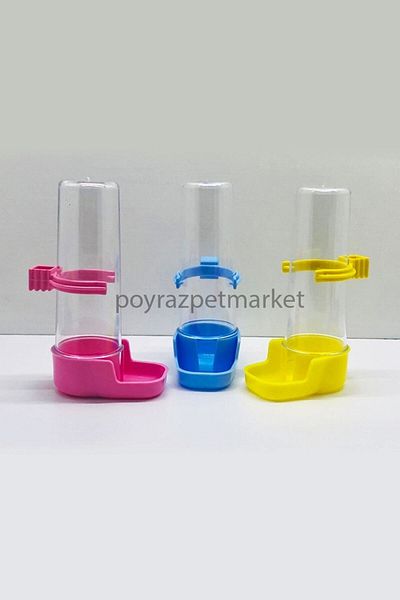 PoyrazPet Budgie Drinker Colorful for All Cage Birds
