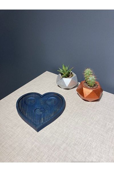 Davi Ahşap Special Heart Presentation Plate for Mother's Day