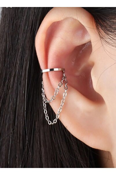 TakıConcept Ear Cuff Deliksiz Küpe, Deliksiz Kıkırdak Küpe, Fake Küpe