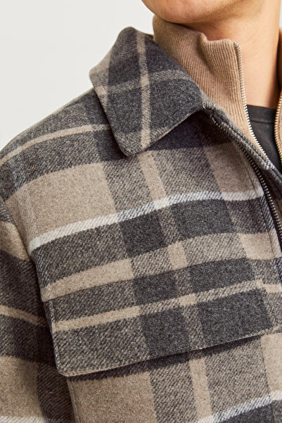 Jack & Jones Erkek JPRCCRUSSEL Ceket - Gri