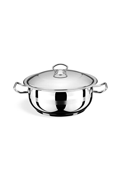 Royal Song Paslanmaz Çelik Basık Karnıyarık Tencere 26x10 Cm