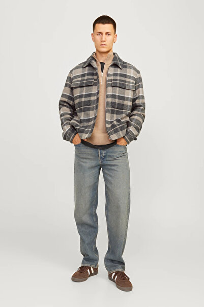 Jack & Jones Erkek JPRCCRUSSEL Ceket - Gri