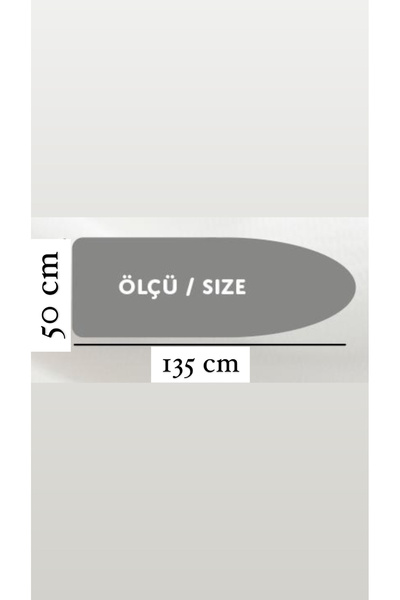 GERCELLA Luxury Blue Ice Ütü Masası Kılıfı Bezi Örtüsü (50X135CM) (ironing board cover)