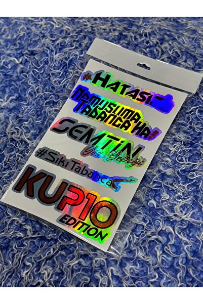 Etiket Oto Aksesuar ARABA ARKA CAM YAZILARI HOLOGRAMLI YENİ MODEL STİCKER