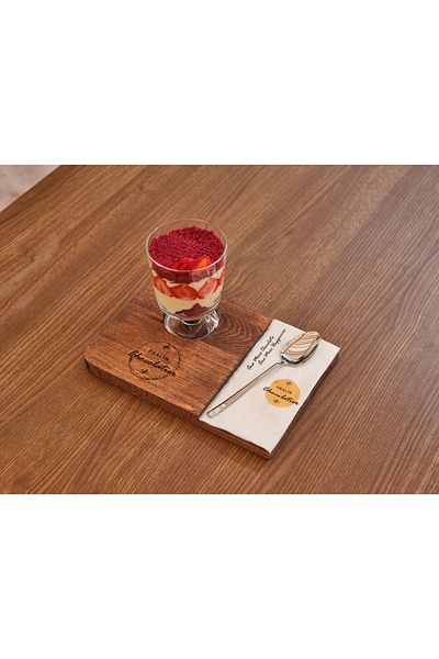 Davi Ahşap Wooden Presentation Plate - Special Design