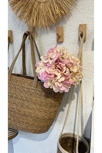 Decamor home Ortensie roz artificială într-un grămadă mare