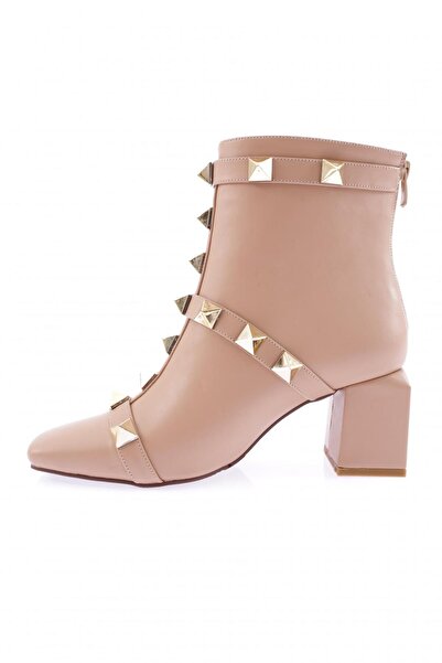 DGN Kadın Troklu Çerçeve Topouklu Bot Nude 213112821