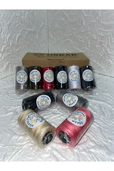 Oskar No. 120 Mixed Color Sewing Thread 10 Lu (650 Mt)