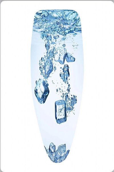 GERCELLA Set de călcat și masă cu gheață albastră de lux - husă din pânză (50X135CM)