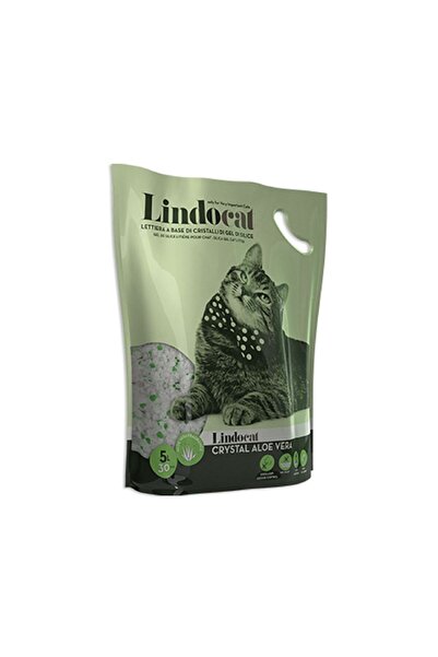 Lindo Cat رمل قطط ليندوكات من جل السيليكا الكريستالي برائحة الصبار، 5 لتر