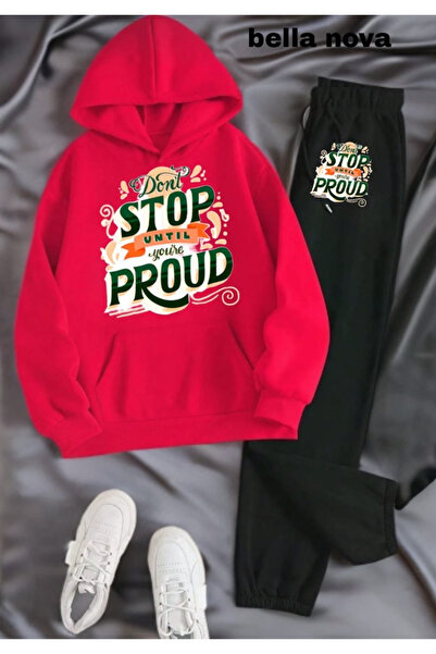 bellanova - Σετ φούτερ με κουκούλα με κουκούλα με 3 κλωστές