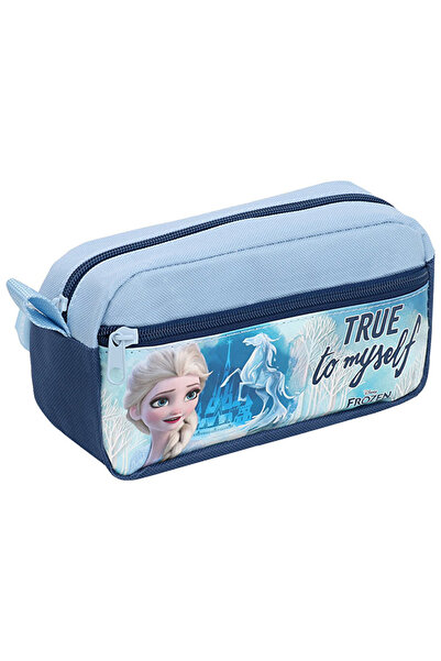 Frozen Elsa Kız Çocuk Çekçekli Anaokulu Çantası 2 Bölmeli + Kalemkutu + Suluk Set 3-7 Yaş Anaokulu