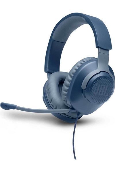 JBL سماعة رأس للألعاب Quantum 100 باللون الأزرق (ضمان JBL Türkiye)