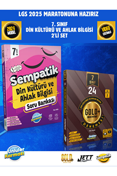 Ünlüler Karması 7. SINIF DİN KÜLTÜRÜ VE AHLAK BİLGİSİ 2'Lİ SET (SEMPATİK-GOLD)