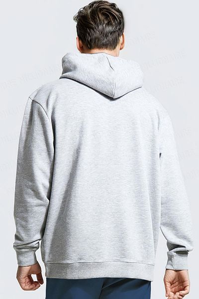 Millionaire Ανδρικό φούτερ με κουκούλα σε γκρι Oversize - Loose Cut με 3 νήματα Raster