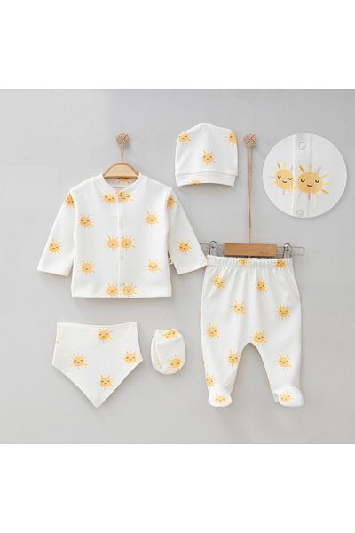 Overdo Newborn Sun Patterned Set of 5
