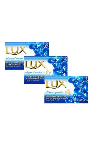 LUX 3 pcsLux Soap Blue 80 gr Aqua Sparkle