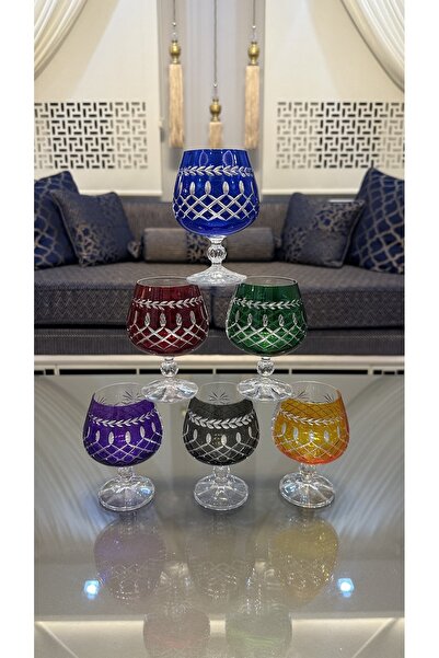 Bohemia KRİSTAL Renkli Kahve Yanı Su Bardağı