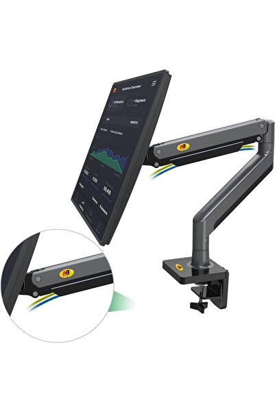UmoTech Nb G40 22"-40 " Amortisörlü 3-15 Kg Profosyonel & Oyuncu Monitör Standı- Masaüstü Monitör Tutucu