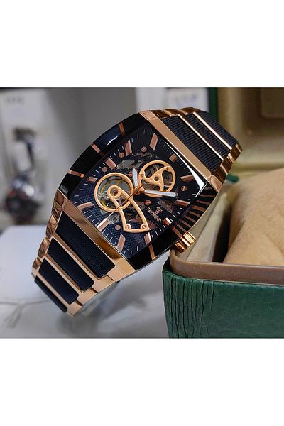 Raymond Men's Automatic Wrist Watch with Angle