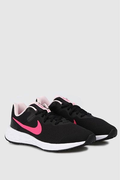Nike Revolution 6 (Gs) Dd1096-007 Black Women's Running Shoes